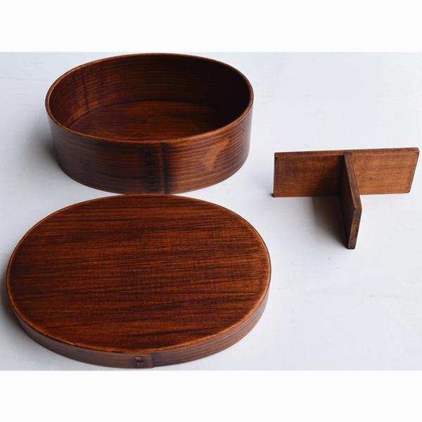 Beautiful Bento Box Made in Wood | Inc. Box, Chopsticks, Spoon, Fork...