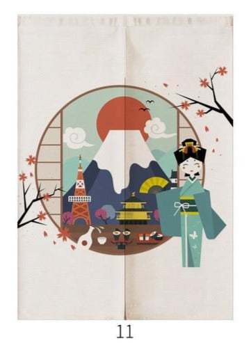 Japanese Ukiyo-e Door Curtains | Home Decor