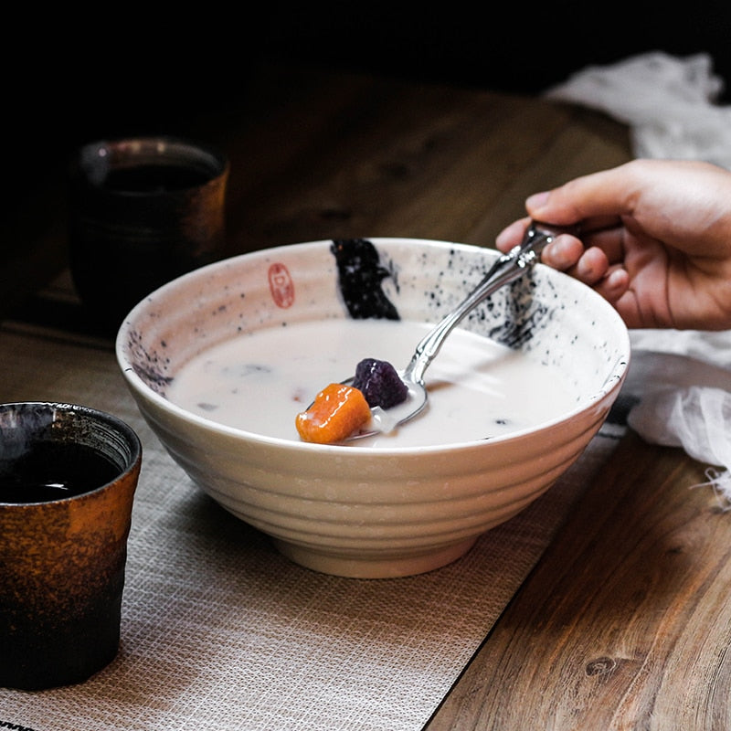 Beautiful Japanese Traditional Ramen Bowls Made In Ceramic