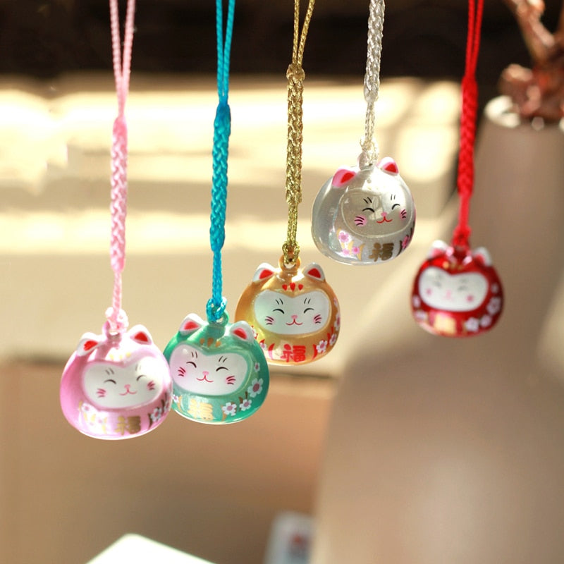 Cute Maneki Neko (Lucky Cat) Charms - 5 Colors Available