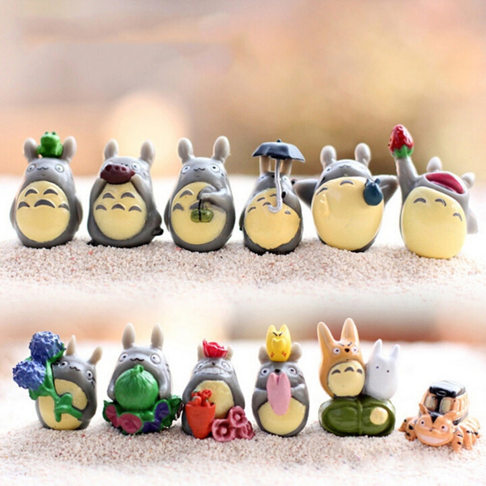 Totoro Figures - Set of 12 pieces